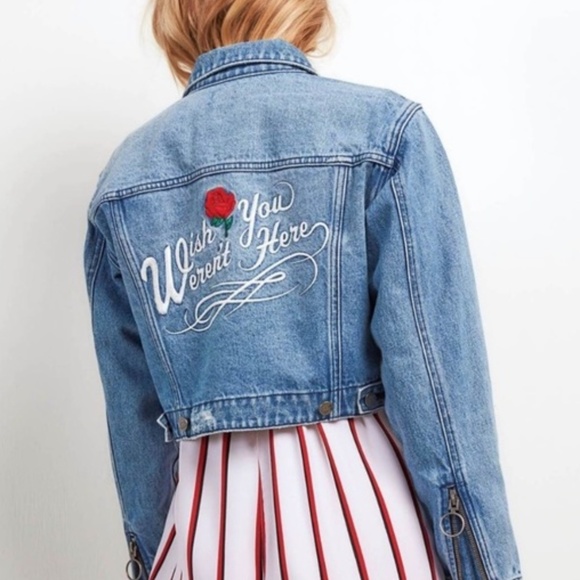 Volcom Jackets & Blazers - volcom / stone row cropped denim jacket S